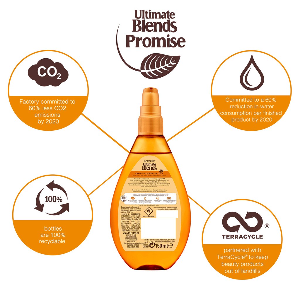 Tinh dầu dưỡng tóc Garnier Hair Ultimate Blends The Blonde Illuminator Oil 150ml | BigBuy360 - bigbuy360.vn