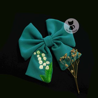 Đồ Cột Tóc Hoa - Dây Cột Tóc Thêu Tay - Scrunchies Thắt Nơ