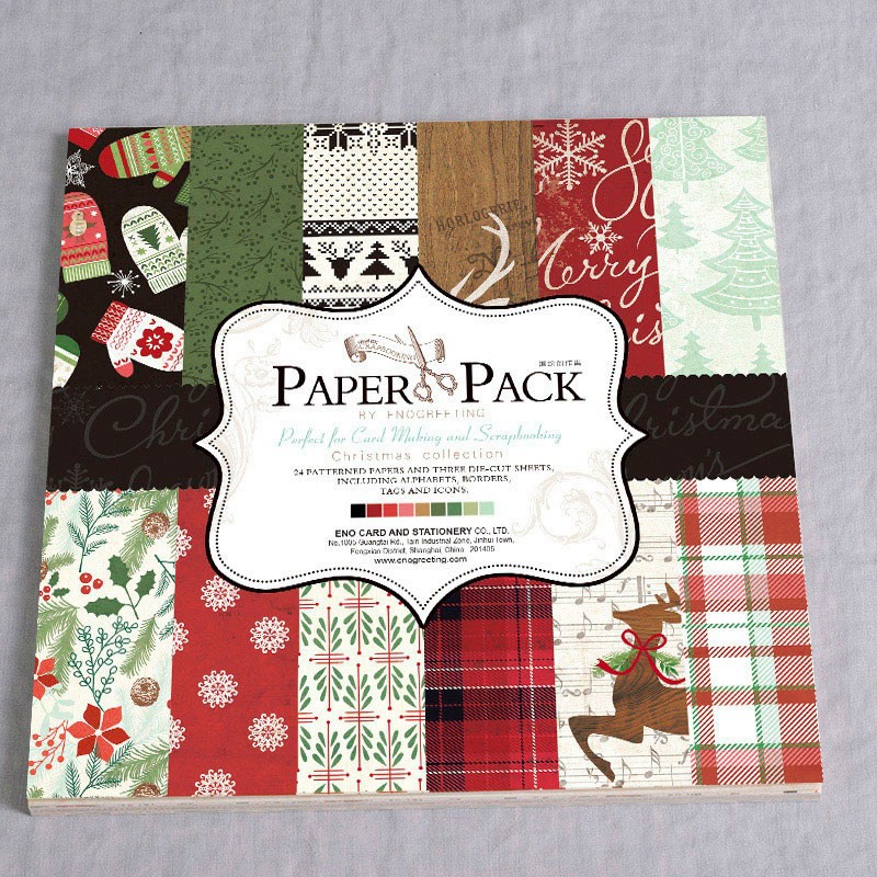 Paper pack - Washi Tap Noel - Giấy họa tiết Giáng sinh trang trí  Scrapbook, album, love box, thiệp, gói quà