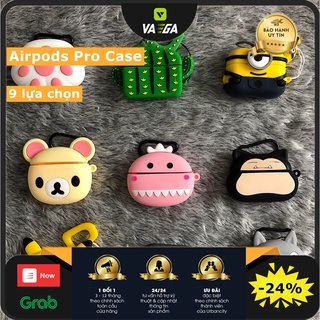 Vỏ bảo vệ tai nghe Apple Airpods Pro vỏ sạc, hình hoạt hình, silicon TPU chống chịu