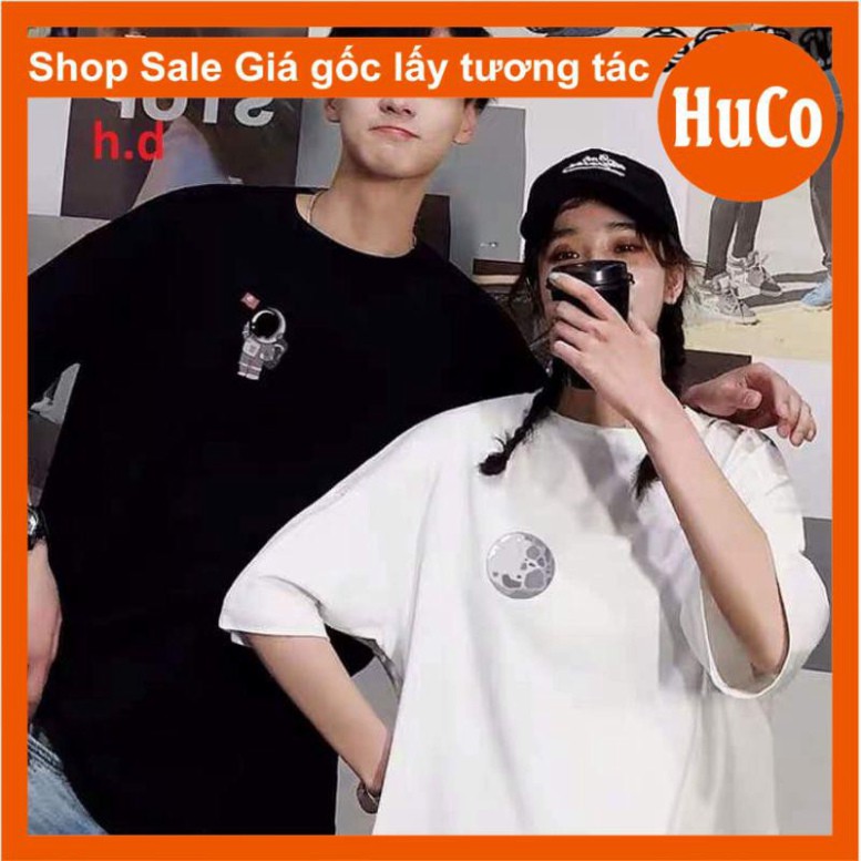 áo thun đôi ngắn tay nam nữ, áo phông hè đôi người sao hỏa chất cotton mềm mát form rộng unisex freesize mặc đôi nhóm