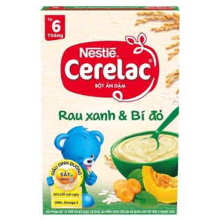 Bột ăn dặm Cerelac rau xanh và bí đỏ