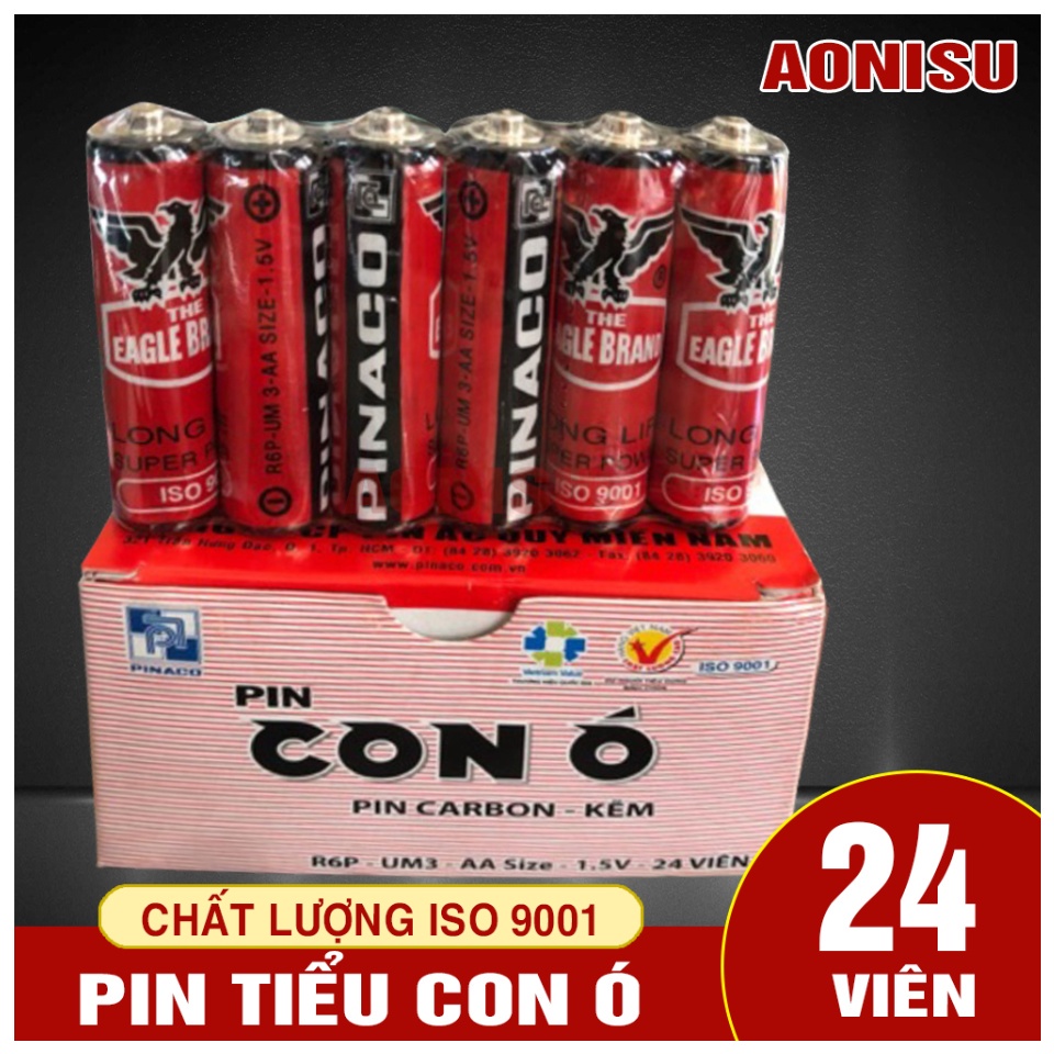 Pin Con Ó Đỏ 1,5V AA (hộp 24 viên) Hàng Thật