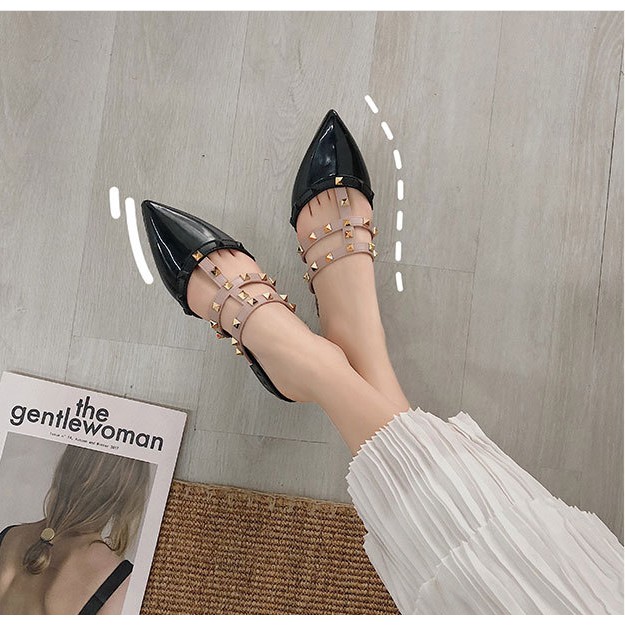 Giày Nhựa Chống Nước - Giày Mủi Nhọn Hình Hạt Đá Dành Cho Phái Nữ Xinh Xăn. | BigBuy360 - bigbuy360.vn