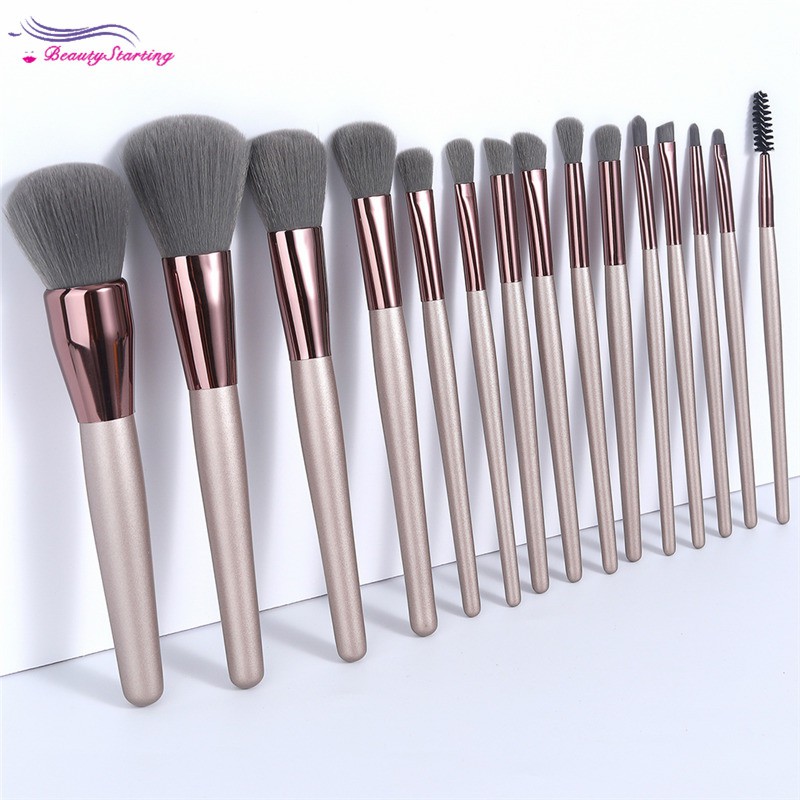 (hàng Mới Về) Set 15 Cọ Trang Điểm Phấn Phủ Phấn Đa Năng Tiện Dụng