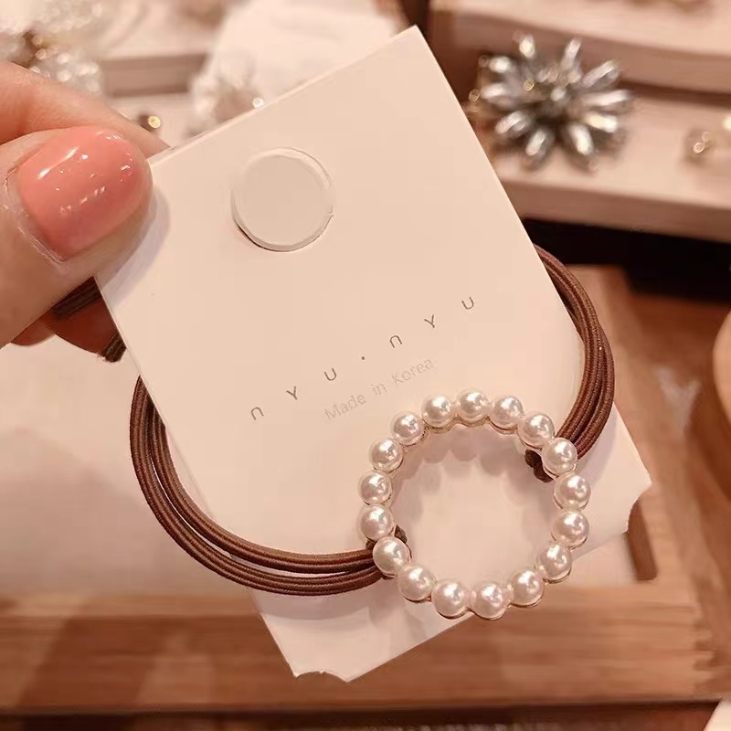 Dây Cột Tóc Cao Su Hình Trái Tim Phong Cách Hàn Quốc Đơn Giản Sang Trọng Dành Cho Nữ Xiaoxiangfeng