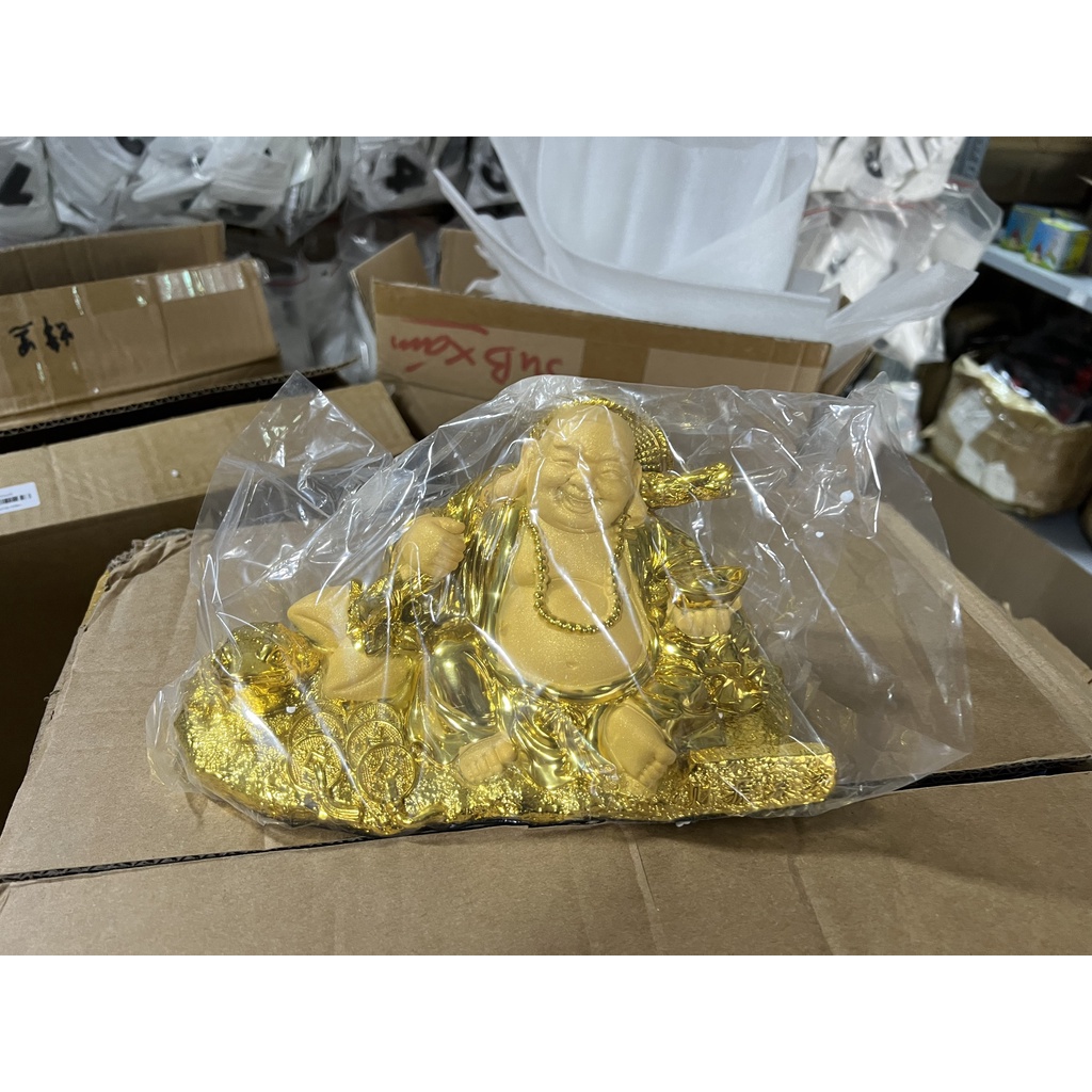 Tượng Phật Di Lặc lớn cao cấp - Tượng phật bằng bột đá trang trí xe hơi, ô tô, phòng khách cao cấp