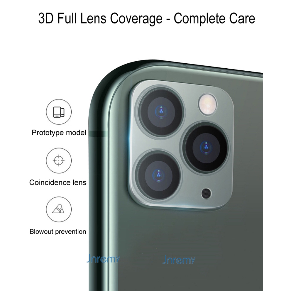 Film dán ống kính camera 3D 2 trong 1 cho iPhone 12 Mini 11 Pro Max