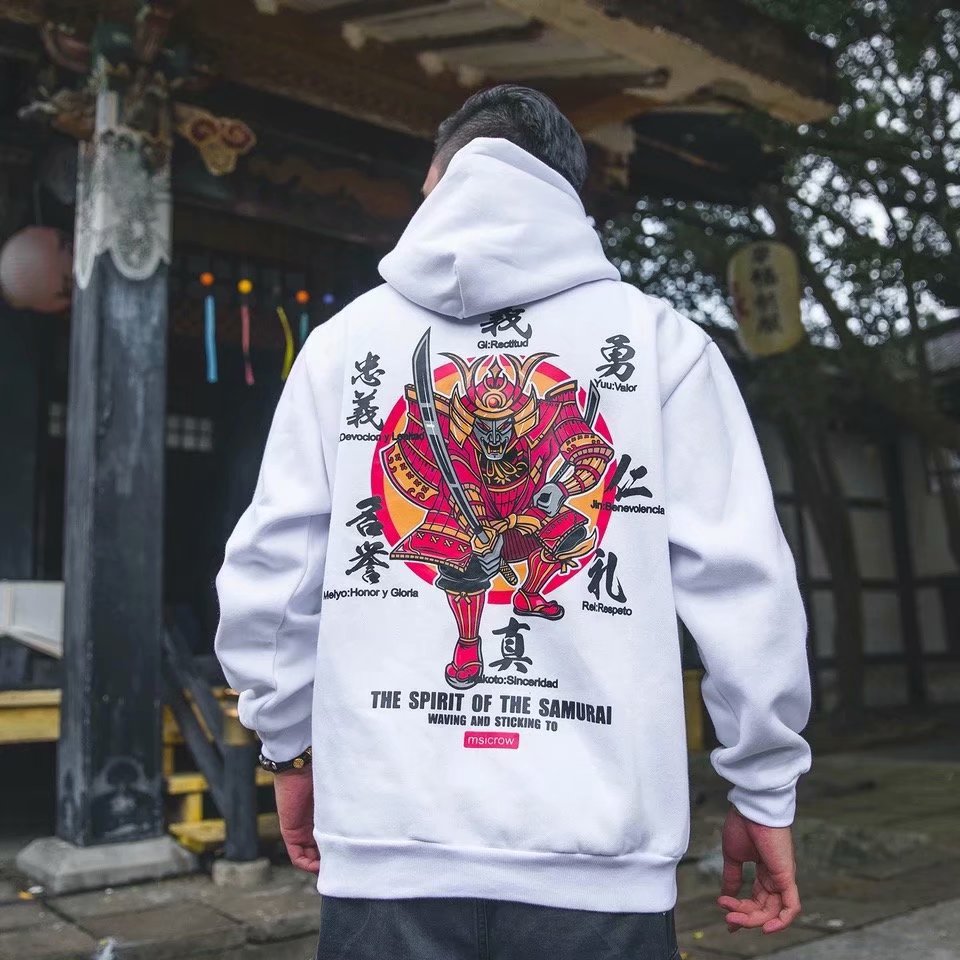 Áo Hoodie In Hình Samurai Sau Lưng Cá Tính Cho Nam Nữ Size M-8Xl