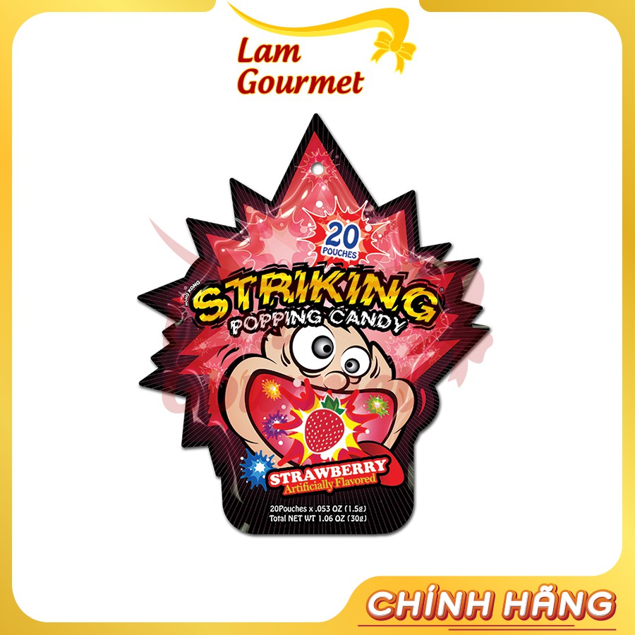 Kẹo Nổ Striking Popping Candy 30g Nhiều Vị  - Lam Gourmet