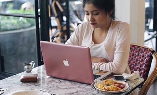 Combo Case Ốp Macbook Rose Gold Và Lót Phím
