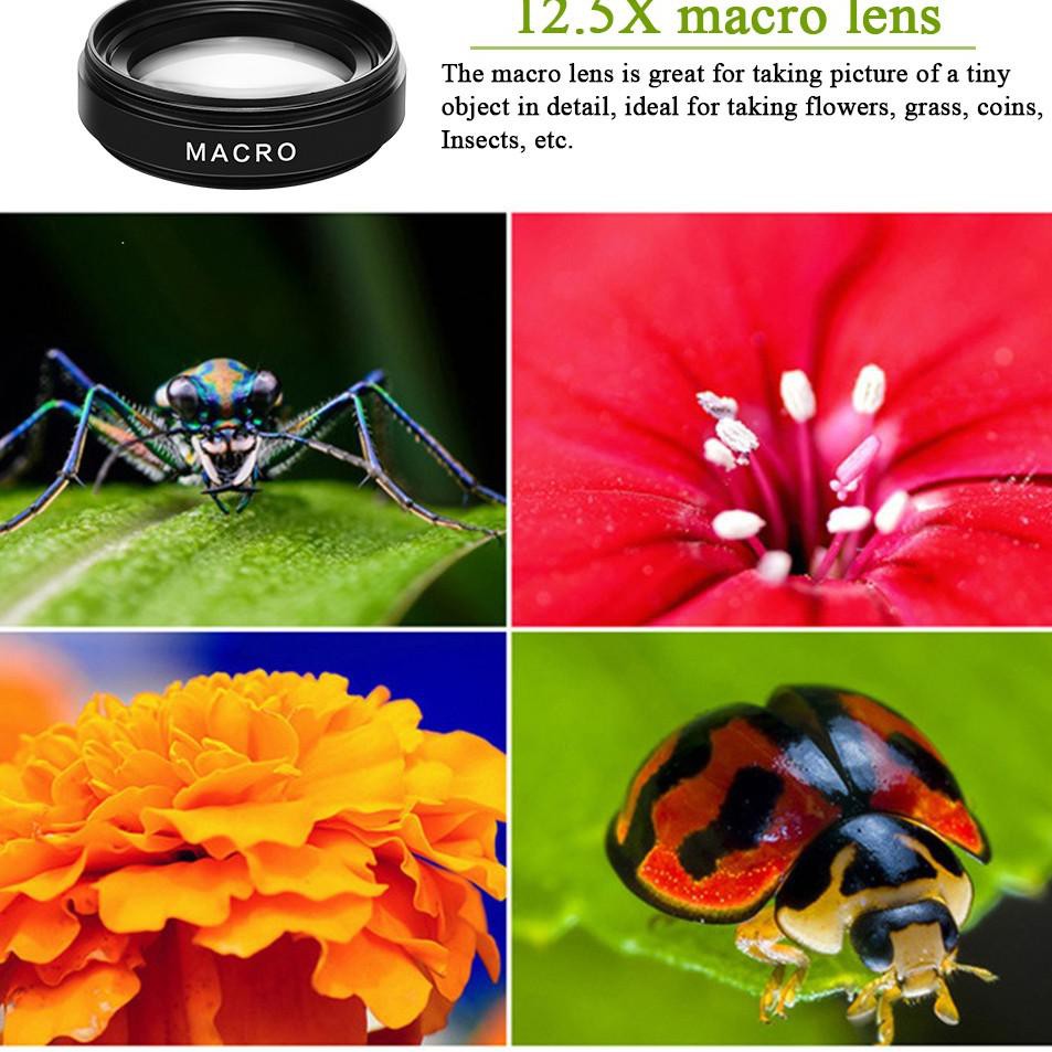 Ống Kính Macro Hd 2 Trong 1 37mm 0.45x 49uv 33 Cho Điện Thoại | BigBuy360 - bigbuy360.vn