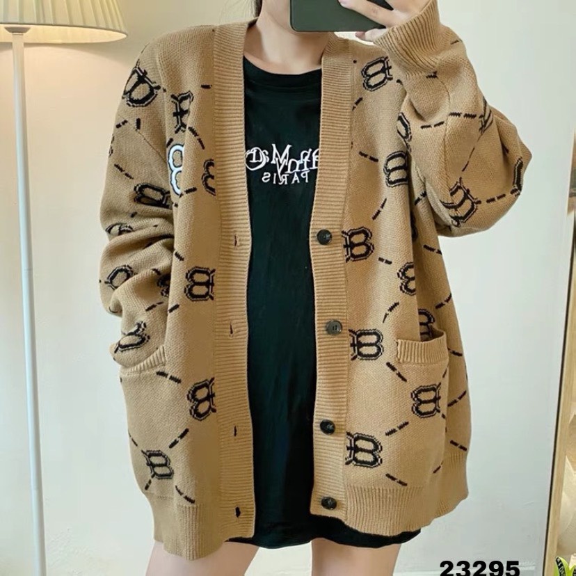 23295	KH23295-Khoác len chữ B 2 túi TH | BigBuy360 - bigbuy360.vn