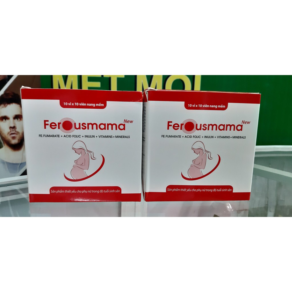 FEROUSMAMA - BỔ SUNG SẮT VÀ NHÓM VITAMIN CHO CƠ THỂ HỘP 100 VIÊN