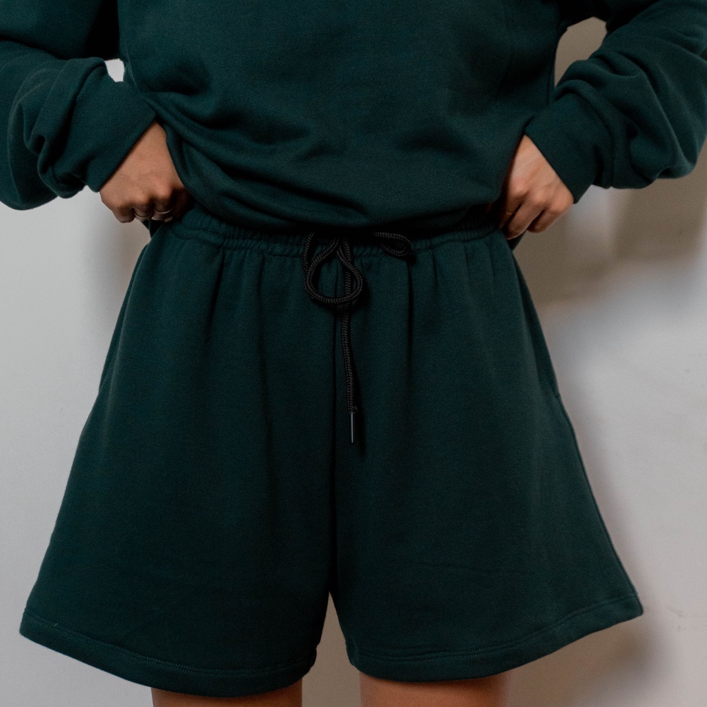 Quần Short Lưng Thun Ống Suông Ulzzang Cotton Nỉ Resty | BigBuy360 - bigbuy360.vn