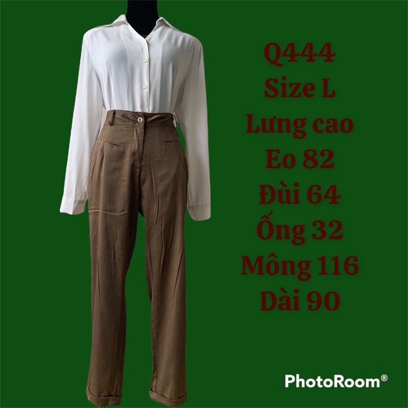 Quần tây nữ Q444 form baggy size lớn 2hand Hàn si ảnh thật