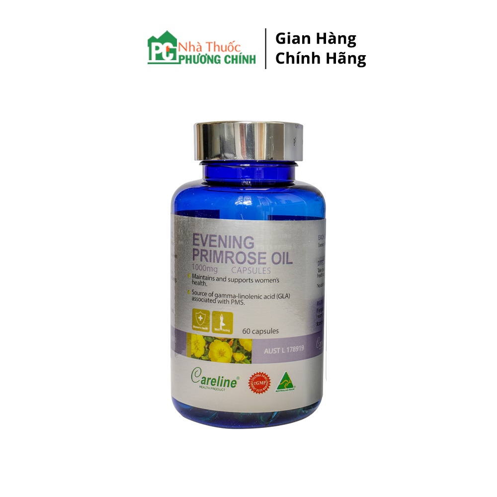 Tinh Dầu Hoa Anh Thảo Úc CarelLine Evening Primrose Oil - Giúp Cân Bằng Nội Tiết Tố Nữ Và Làm Đẹp Da