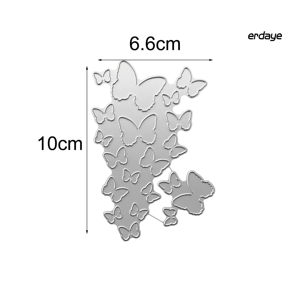 Khuôn cắt giấy làm từ kim loại hình bướm thời trang trang trang trí Scrapbook