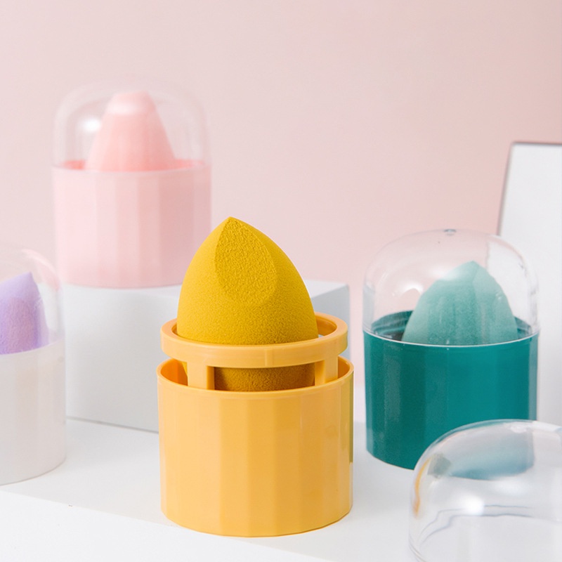 [Hàng mới về] Bộ hộp đựng kèm mút trang điểm làm đẹp đa năng sáng tạo