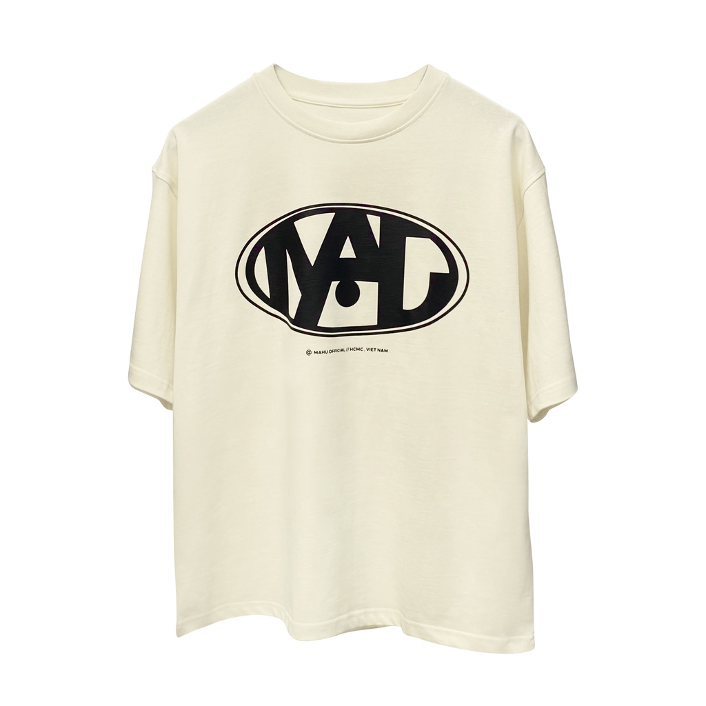 MAHU - ÁO PHÔNG / ÁO THUN OVERSIZE TAY NGẮN IN LOGO MAHU 02.