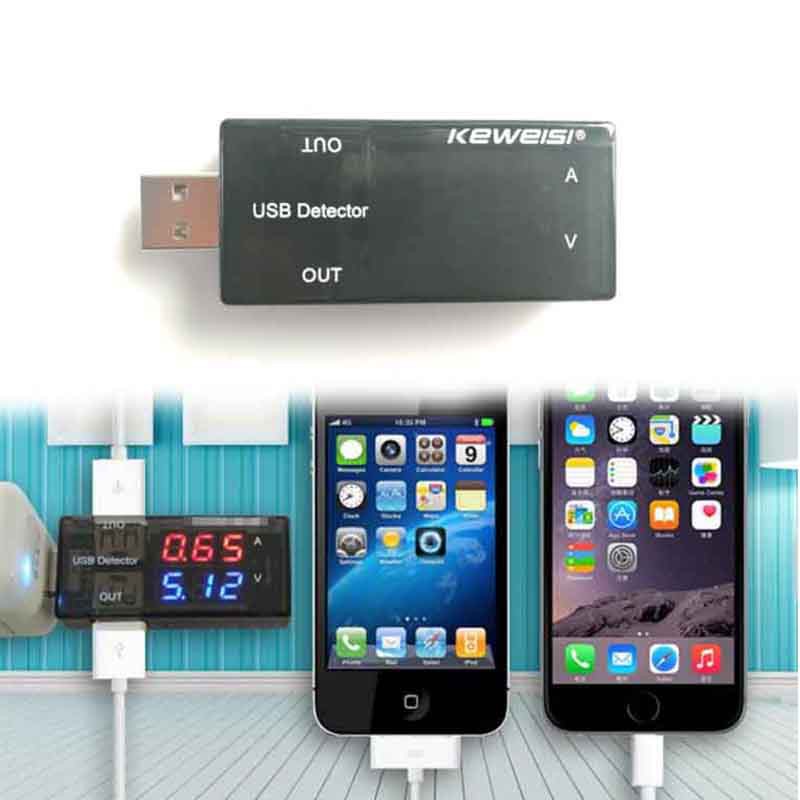 Máy đo công suất USB ra kép Máy kiểm tra nguồn điện di động Sạc điện áp Vôn kế Ampe kế Bộ phát hiện Ampe kế Bộ chỉ thị bộ sạc USB Bộ sạc USB Bác sĩ sạc điện áp hiện tại Máy phát hiện pin Vôn kế Ampe kế vạn năng USB Tester Màn hình bảng nguồn di động DC 3V