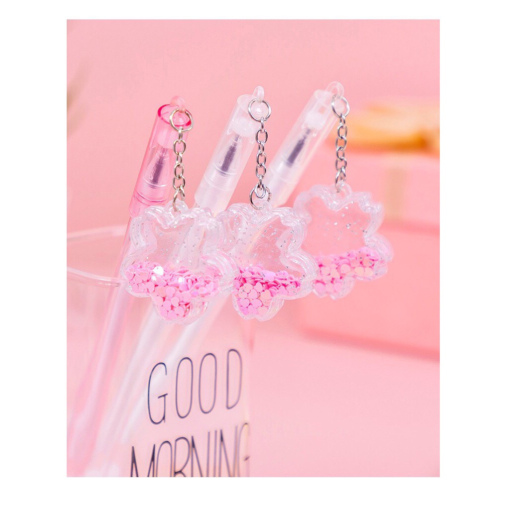 Hộp / 12 cây bút nước cute có hình treo tòn ten viết xoá được