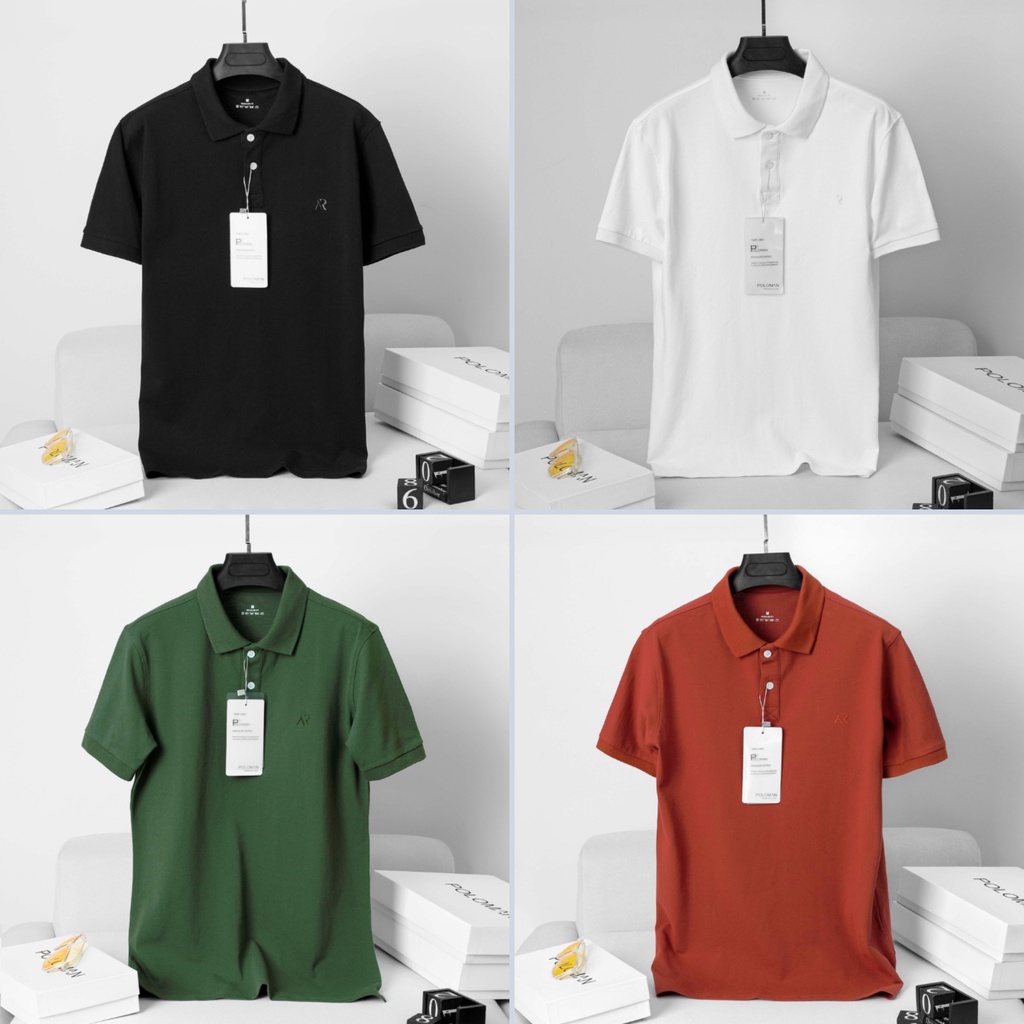 Áo Polo Nam tay ngắn PH SHOP cotton cá sấu dày dặn mặc thoáng mát, full size phân phối độc quyền