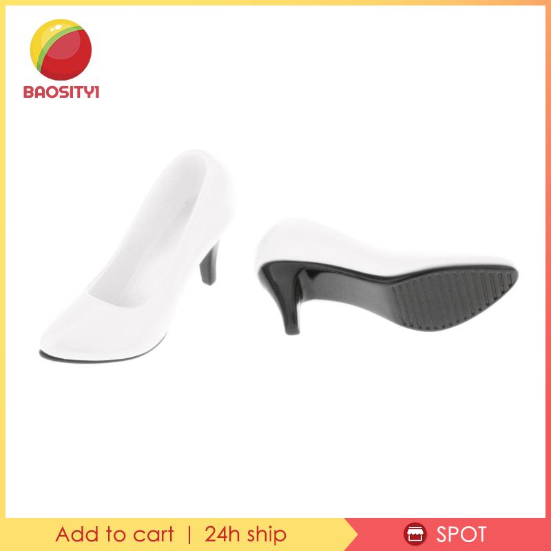 [Baosity1] 1 / 6 Giày Cao Gót Thời Trang Nữ Màu Trắng Cho Mô Hình OB OD 12inch
