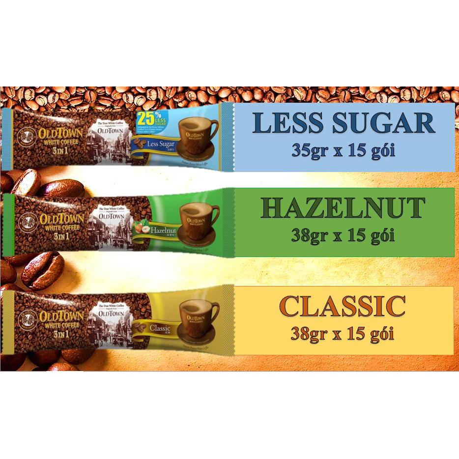 Combo 4 bịch cà phê trắng Oldtown hazelnut | BigBuy360 - bigbuy360.vn