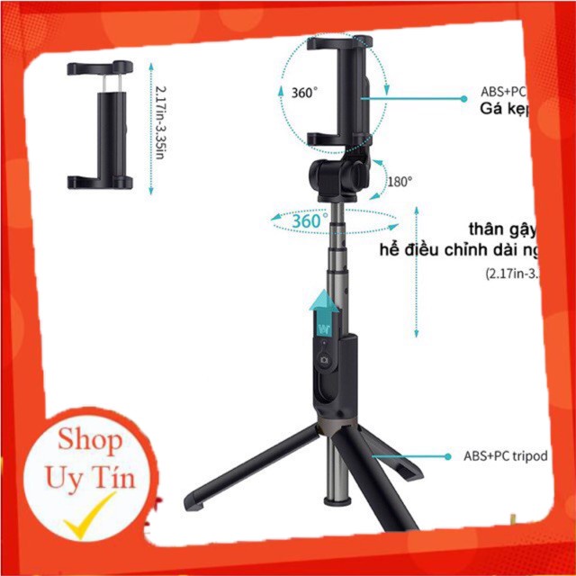 Gậy tự sướng Bluetooth Tripod l01 - Đồ dùng thông minh | BigBuy360 - bigbuy360.vn