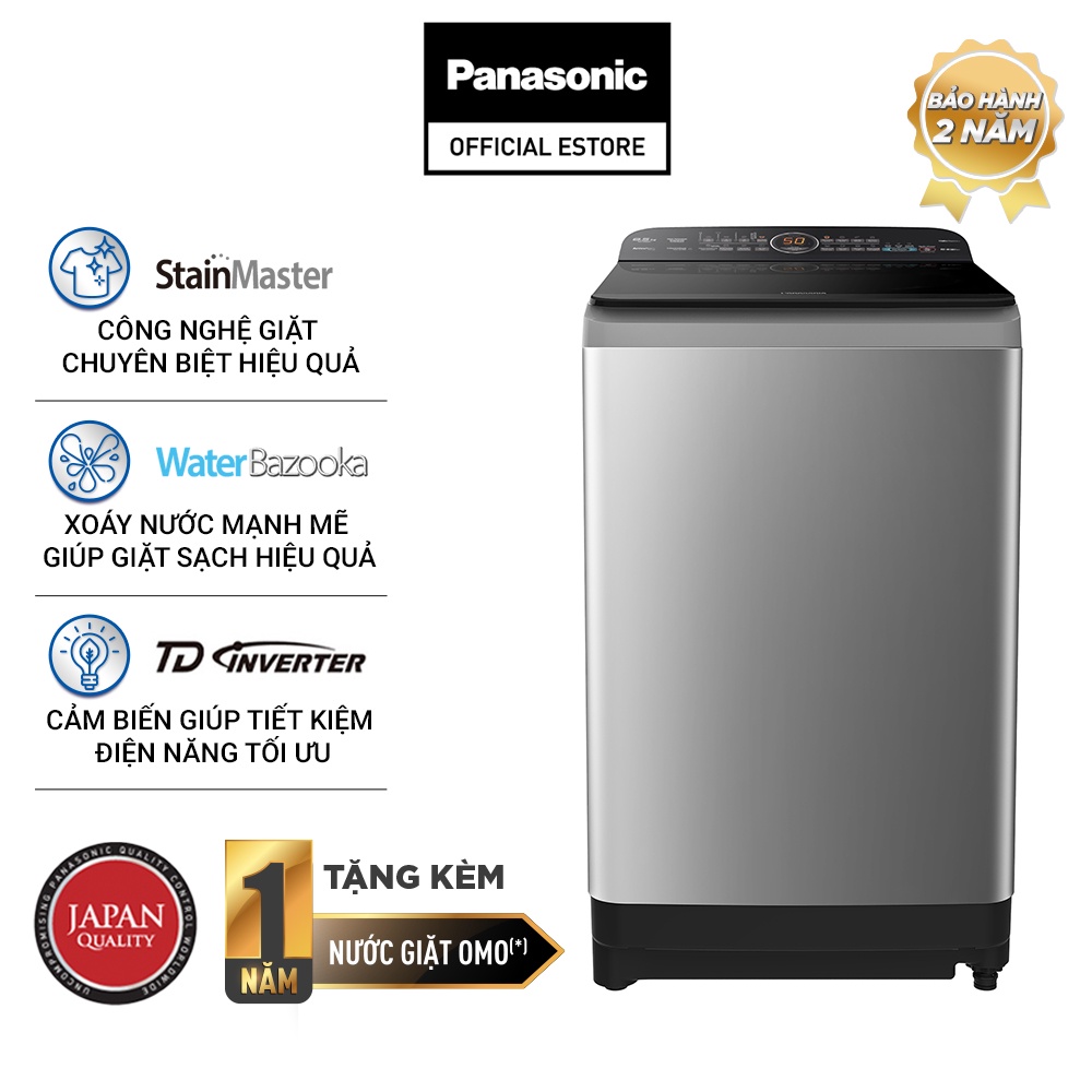 [Mã ELHA22 giảm 5% đơn 300K] Máy Giặt Cửa Trước Panasonic 8.5 Kg NA-FD85X1LRV - Công Suất Xoáy Giặt Nhanh- BH 2 năm