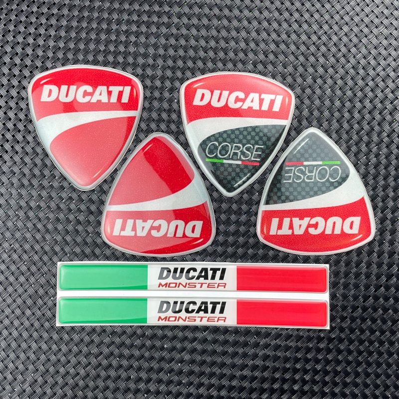 Miếng Dán Trang Trí Xe Mô Tô Ducati Monster 797 Hình Lá Cờ Ý 3D Phản Quang