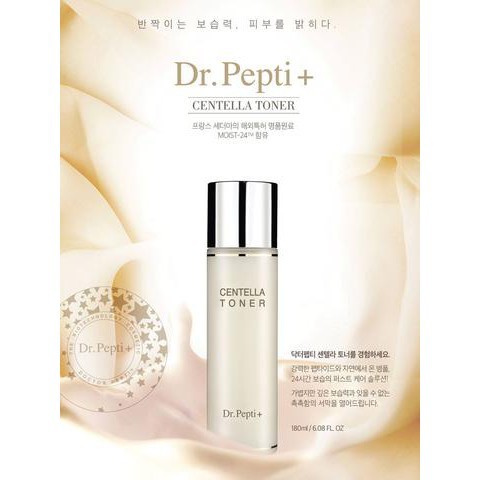 Nước Hoa Hồng Dưỡng Da Căng Bóng Dr. Pepti + Centella Toner 180ml