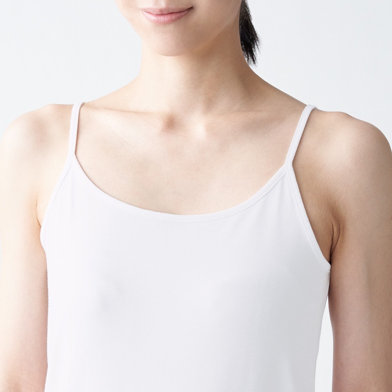 Muji Áo Hai Dây Vải Jersey Co Giãn
