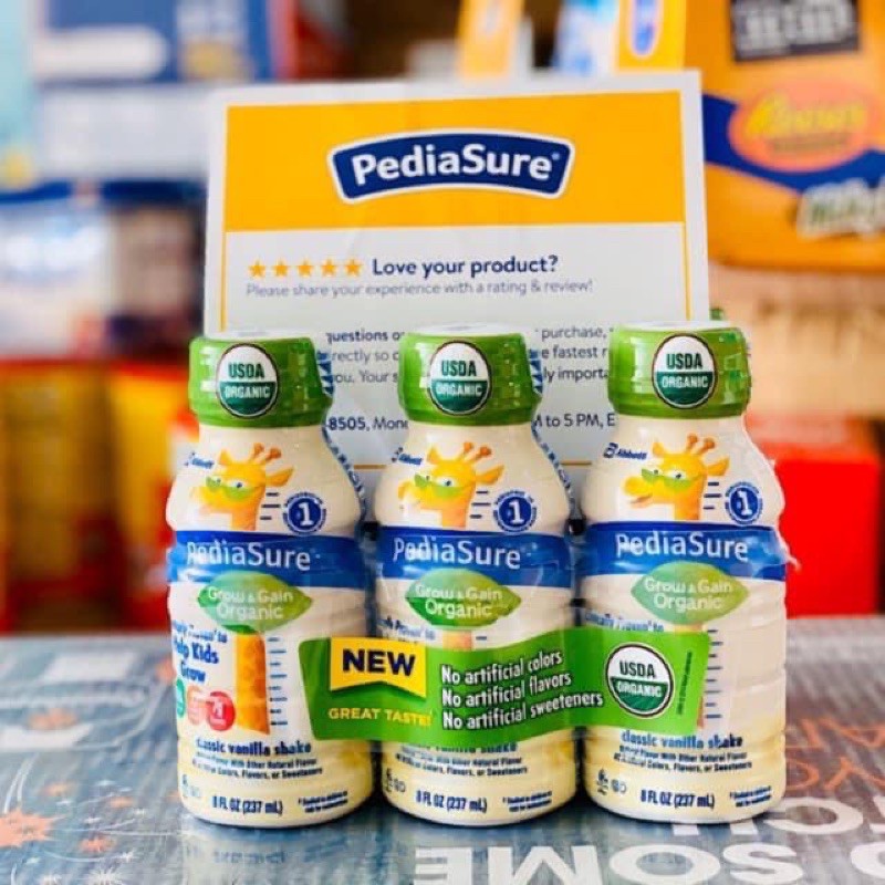 sữa pediasure organic cho bé ( hàng Mỹ bay air date 12/2021 )