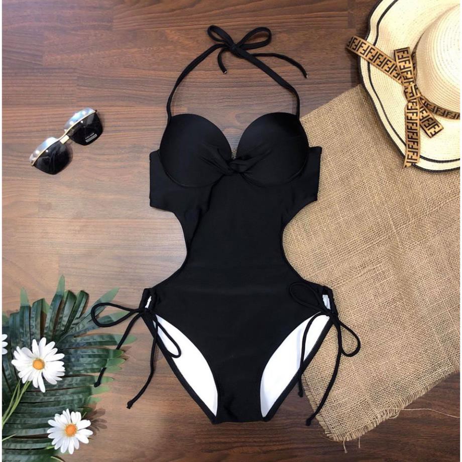 Bikini Bộ Bơi Nữ Một Mảnh Khoét Eo Nhiều Màu Freesize BHV056