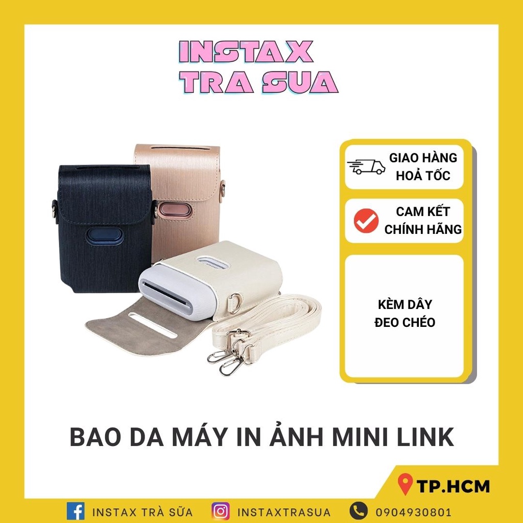 Mã SKAMCLU9 giảm 10% đơn 100K BAO DA MÁY IN ẢNH LẤY LIỀN INSTAX MINI LINK