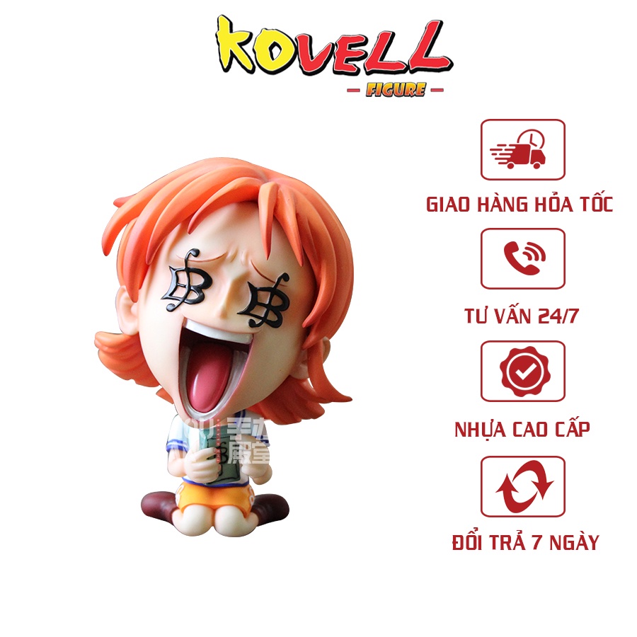 Mô hình lego One Piece chibi nhân vật Nami chính hãng, figure anime nữ gợi cảm đồ chơi thuyền hải tặc giá rẻ - KOVELL