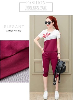 SET BỘ ĐỒ NỮ PHỐI MÀU QUẦN LỮNG