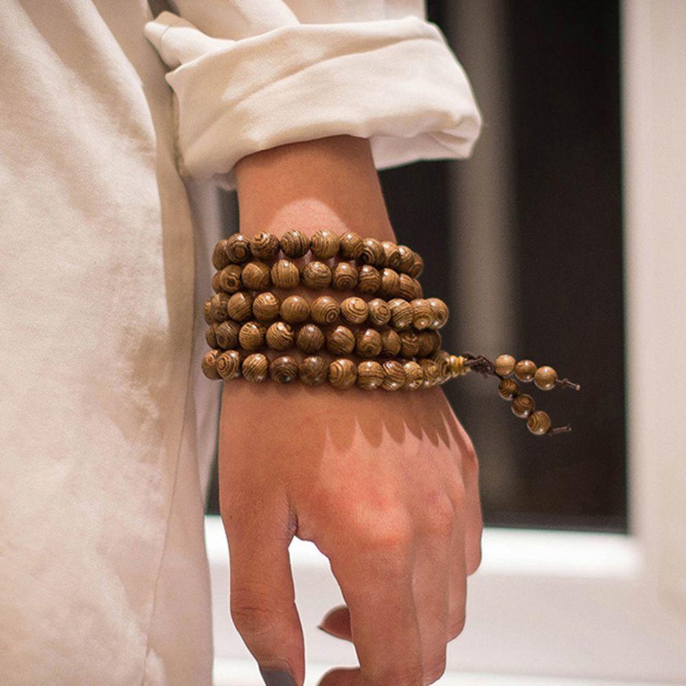 Vòng Tay Phật Giáo Bằng Gỗ Mala Hàng Mới