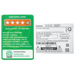 Tivi Smart QLED Samsung QA65Q75R - 65 inch, 4K