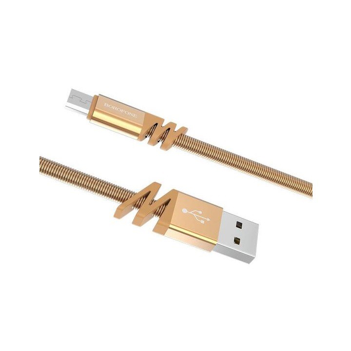 Cáp sạc BOROFONE BX27 MicroUSB (Lò xo inox, 1m)