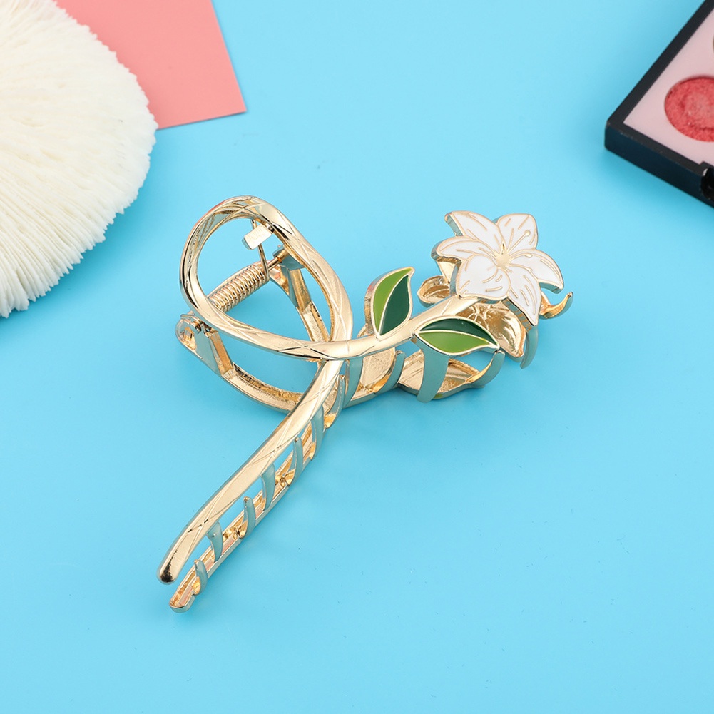 Kẹp Tóc Hình Hoa lily Thanh Lịch Cho Nữ