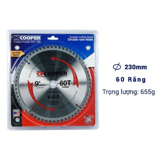 Lưỡi cưa gỗ cfcooper 230mm x 60t - sw09060