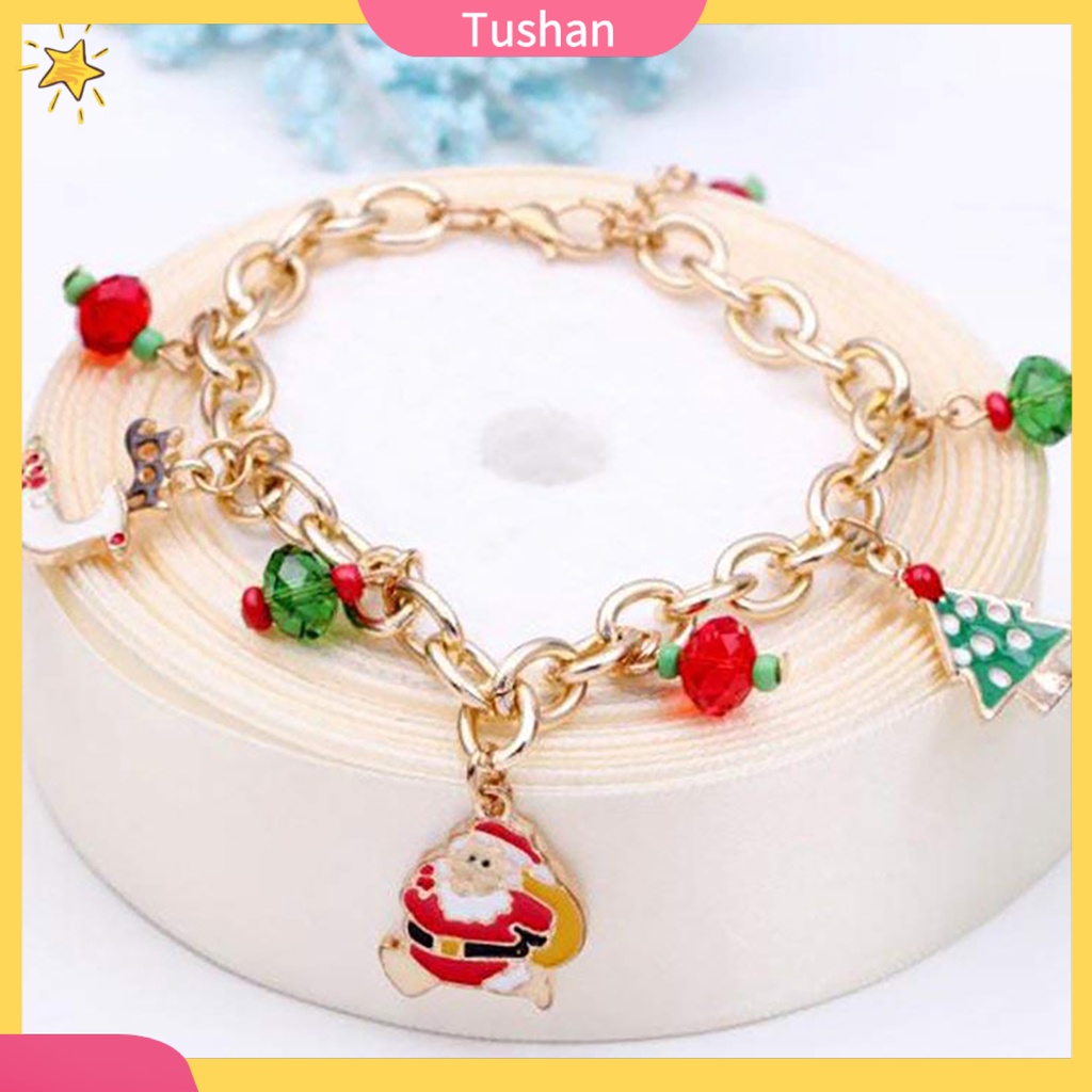 Lắc Tay Nữ Mặt Hình Cây Thông Noel