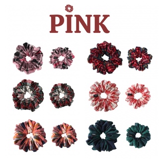 Scrunchie Dây Cột Tóc Caro Cotton nhiều màu sắc.