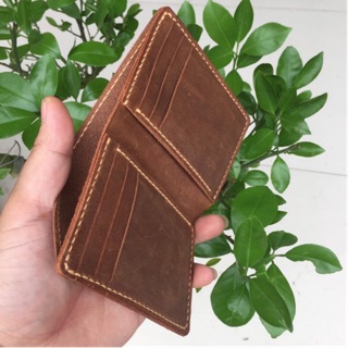 Ví nam đứng da thật