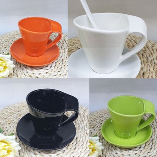 CỐC LY QUAI XOẮN ĐỘC ĐÁO 200ML - NHIỀU MÀU LỰA CHỌN - GỐM SỨ CAO CẤP.