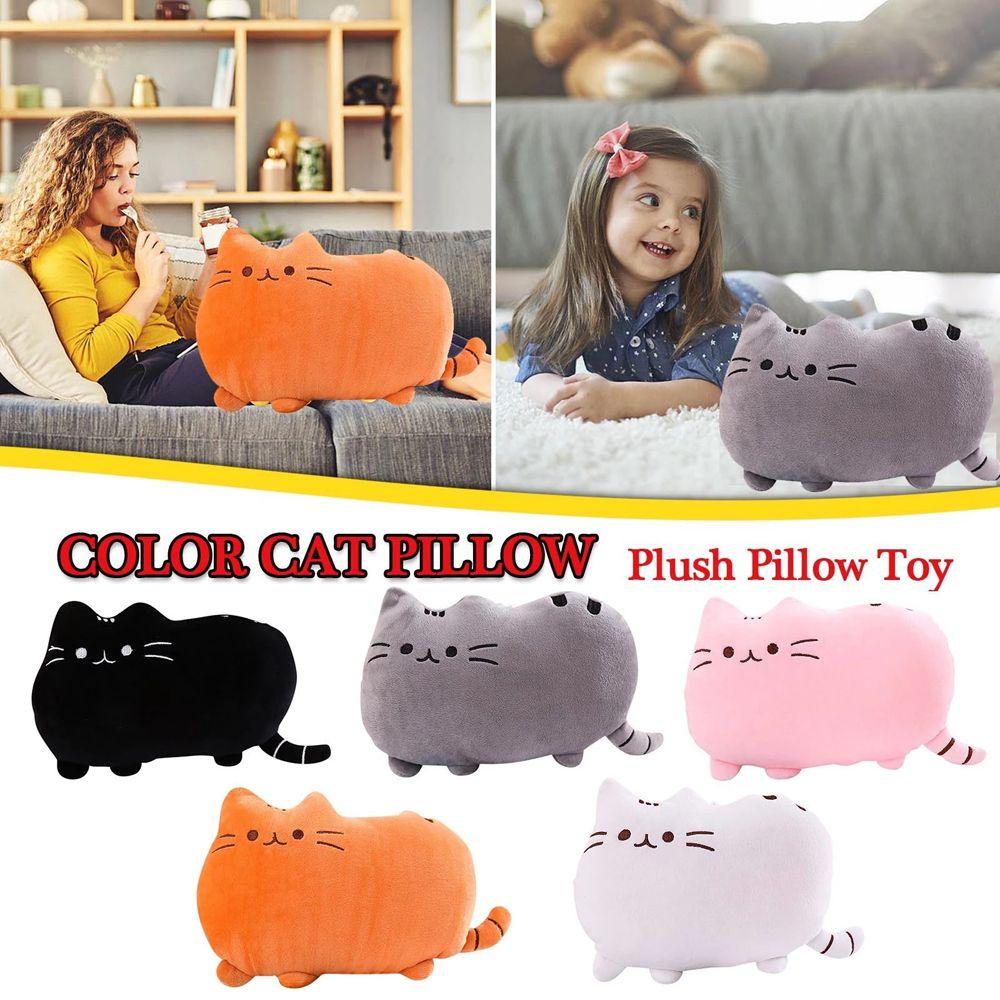 Mèo Nhồi Bông 40 * 30cm Bằng Cotton PP Có Khóa Kéo Đáng Yêu