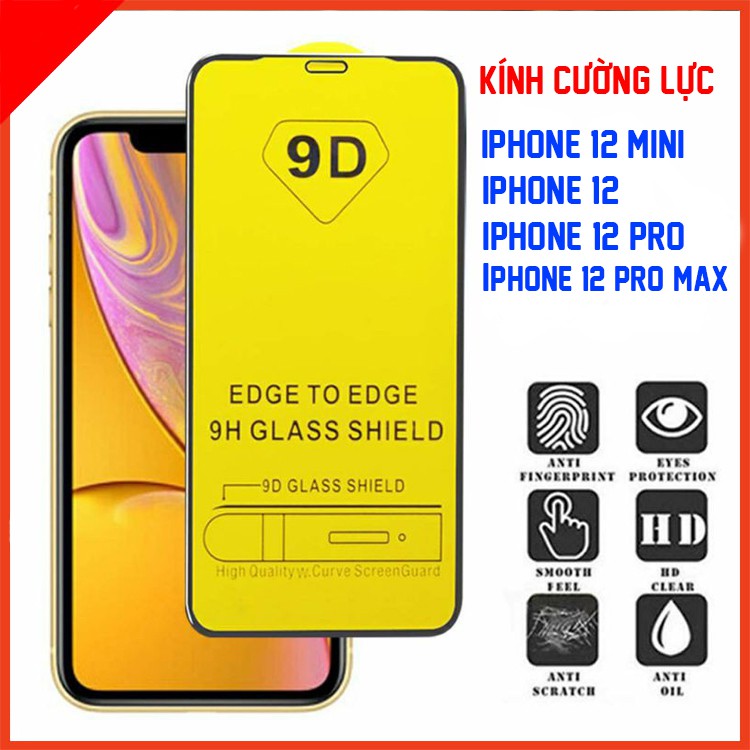 Kính cường lực IPHONE 12MINI/12/12PRO/12PROMAX Full màn bảo vệ màn hình, chống bẩn, chống bụi, chống va đập TAIYOSHOP4